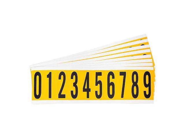 BRADY 1534-# KIT Numbers And Letters Kit,0 Thru 9,PK25