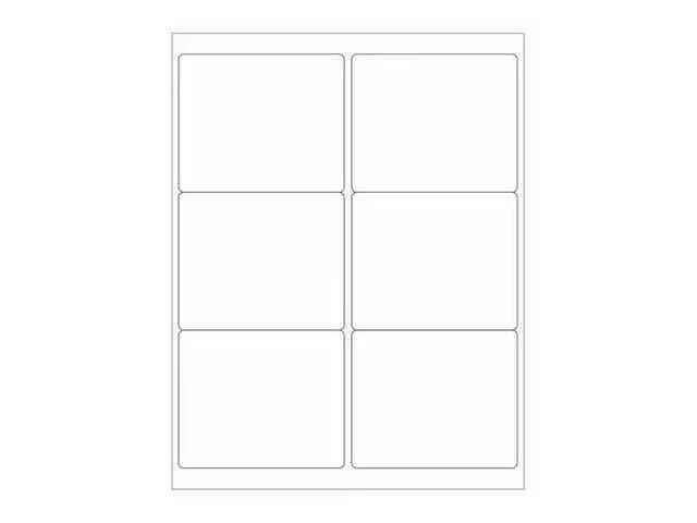 TAPE LOGIC LL253WR Tape Logic Weather-Resistant Laser Labels, 4' x 3 1/3',