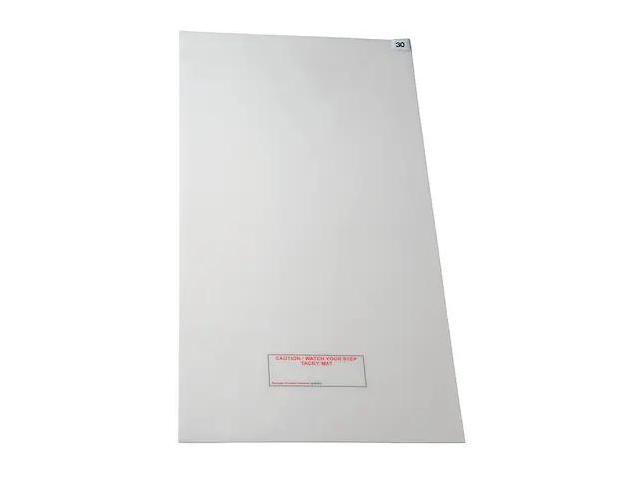 WEARWELL 2UYC6 White Disposable Tacky Mat 24 in W x 45' L
