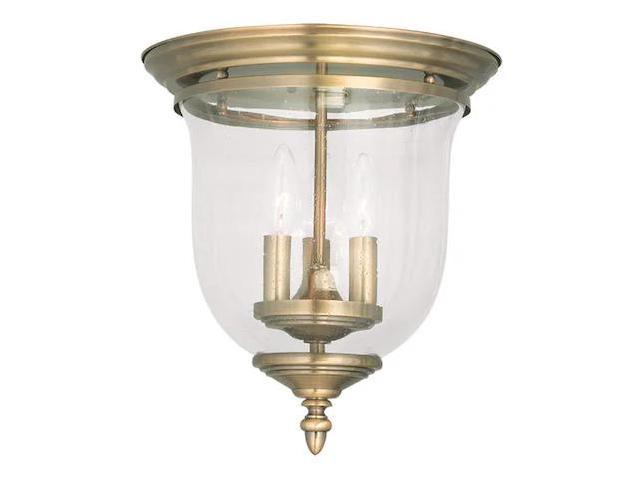 Photos - Light Bulb LIVEX LIGHTING 5024-01 Legacy 3 Light Antique Brass Ceiling Mount