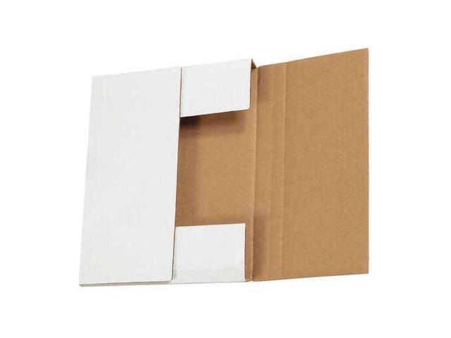 PARTNERS BRAND M1081 Easy-Fold Mailers, 10 1/4' x 8 1/4' x 1 1/4', White,