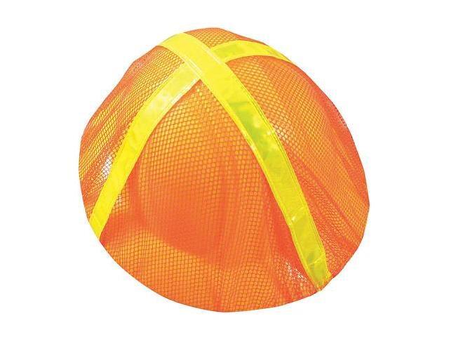 OCCUNOMIX V896-FBO Full Brim Hard Hat Cover, For Use With Hard Hats Orange
