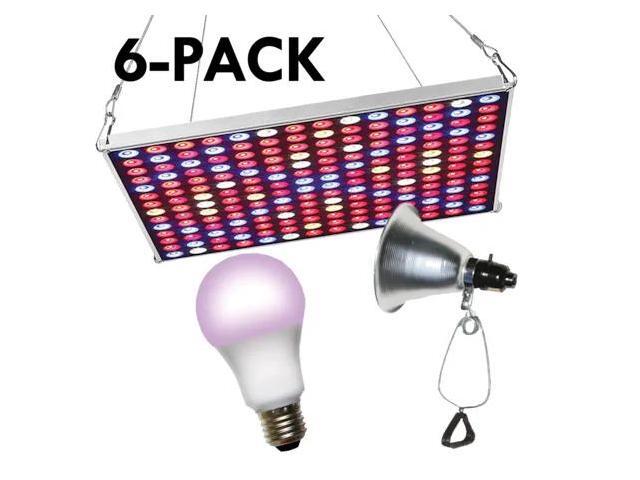 MIRACLE LED 602241 LED Grow Panel & Clamp On Red & Blue Spectrum Grow Light Kit