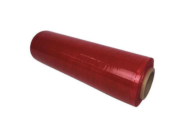 ZORO SELECT PSD188015 Stretch Wrap, 80 ga, Red, Standard Duty