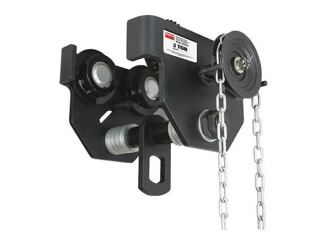 DAYTON OZ3GBT Geared Trolley,6000 lb.
