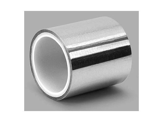 3M 433L Foil Tape with Liner,1In. x 5 Yd.,Silver
