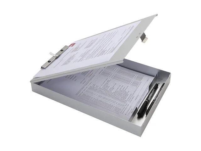 Business Source Form Holder Storage Clipboard, Letter Size, Silver