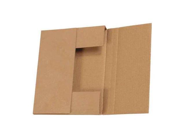 PARTNERS BRAND M1081K Easy-Fold Mailers, 10 1/4' x 8 1/4' x 1 1/4', Kraft,