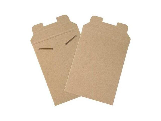 PARTNERS BRAND RM1 Flat Mailers, 6' x 8', Kraft, PK100