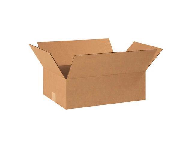PARTNERS BRAND 18126R Corrugated Boxes, 18 1/2' x 12 1/2' x 6', Kraft, 25/Bundle