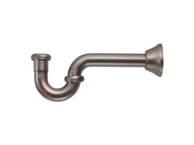 plumb pak k100vb x 1 1/4' 20 guage brass bathroom ptrap kit, venetian bronze