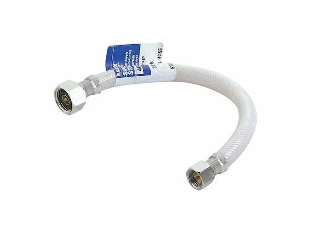 ZORO SELECT 48724 Supply Line,1/2' Outlet,3/8' Inlet Size