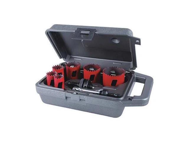MORSE MHS04P Hole Saw Kit,Saw Sizes 3/4' to 2-1/4'