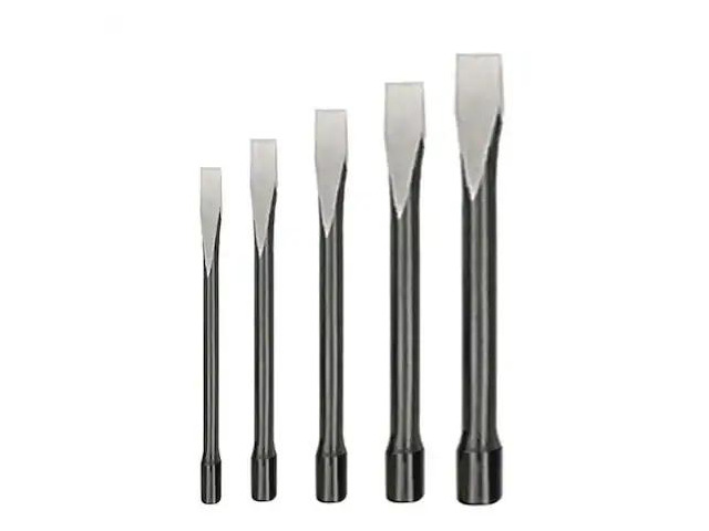 WESTWARD 2AJL5 Cold Chisel Set, 3/8 To 7/8 in, Steel 5 Piece