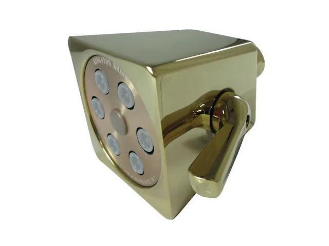 KINGSTON BRASS K230A2 Shower Head, Polished Brass, Wall Mount