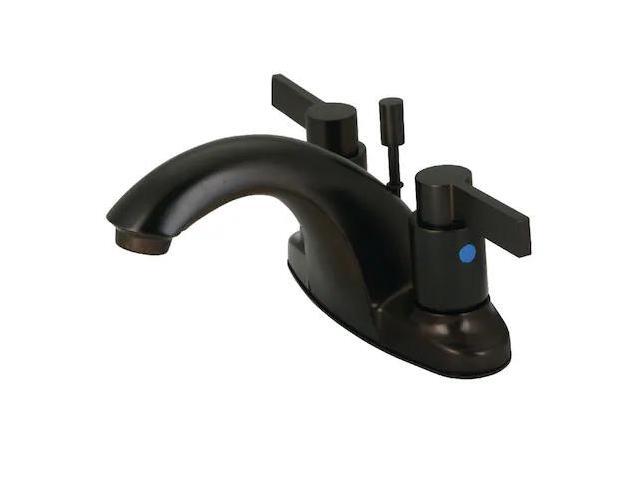 Kingston Brass KB8645NDL Two Handle 4 in. Centerset Lavatory Faucet with Brass Pop-up