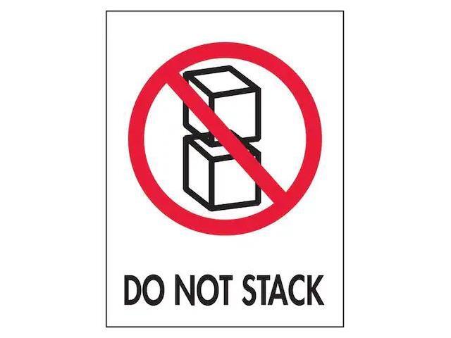 TAPECASE 16U850 InstructionalHandlingLabel,White,PK500