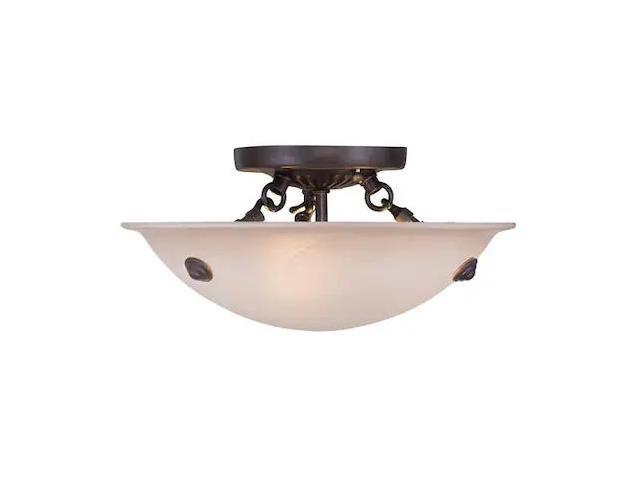 Photos - Light Bulb LIVEX LIGHTING 5624-07 Oasis 3 Light Bronze Ceiling Mount