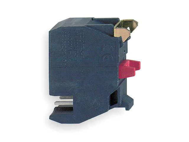 SCHNEIDER ELECTRIC ZBE1024 ContactBlock,Black,1NC,22mm,ZB4,ZB5