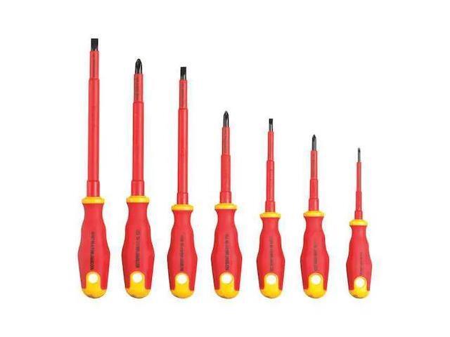 JONARD TOOLS TK-70INS Insulated Screwdriver Set,7 pcs