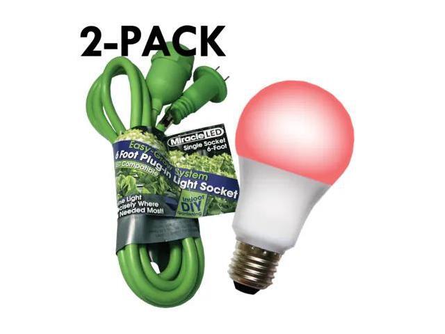 MIRACLE LED 602251 Single Socket Grow Light Cord System & LED Red Grow Light 4