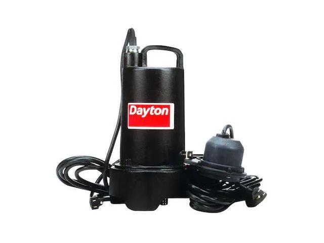 DAYTON 3BB79 1/2 HP 1-1/2' F Submersible Sump Pump 120V AC Diaphragm