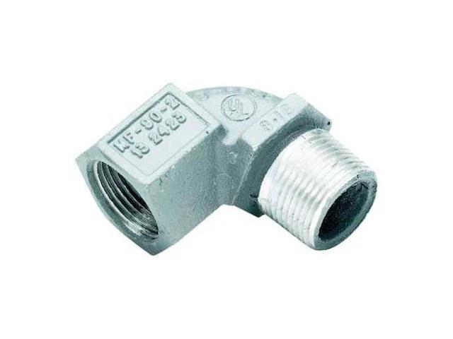 HUBBELL KILLARK MF-90-2WW IMC 90 Deg Elbow, 3/4 in, Threaded, Aluminum, Powder