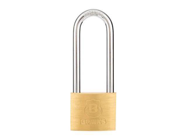 BRINKS 171-42401 Keyed Alike Padlock, Brass, 40mm, High Security, Long SHKL 4 PK