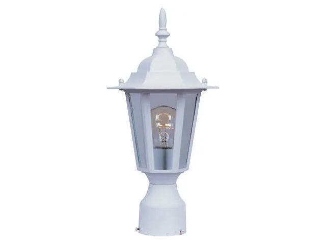MAXIM LIGHTING 3001CLWT Builder Cast 1-Light 8' Wide White Outdoor Pole/Post
