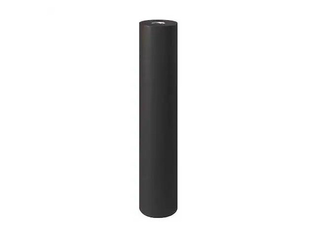 PARTNERS BRAND KP4850BK Colored Kraft Paper, 50 lb, 48', Black, 1/Roll