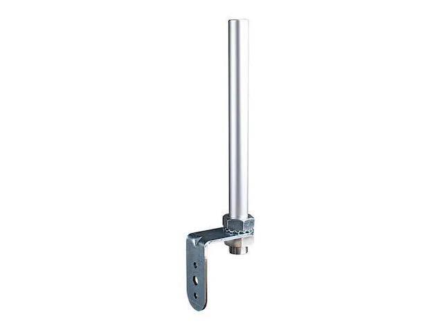 DAYTON 26ZT16 Wall Mount, Steel Base, Silver, 13/16 in Dia., Base