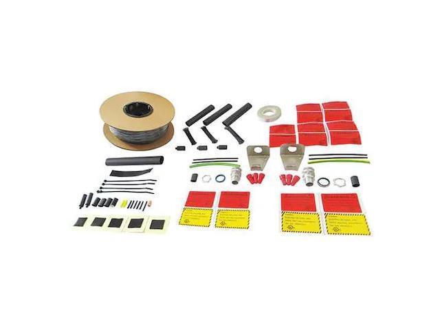 ZORO SELECT 13R077 Electric Heating Cable Kit, 120VAC, 100 ft Length