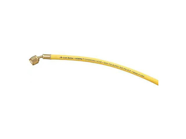 JB INDUSTRIES CLS-60Y Charging/Vacuum Hose,Low Loss,60 In,Yel