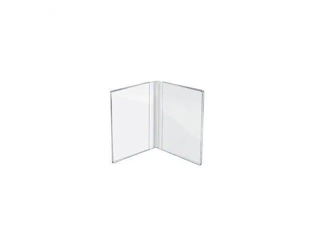 Azar Displays Acrylic Dual Frame Sign Holder 10/Pack 107726