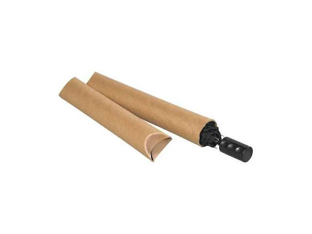 PARTNERS BRAND S2512K Crimped End Mailing Tubes, 2-1/2' x 12', Kraft, PK30