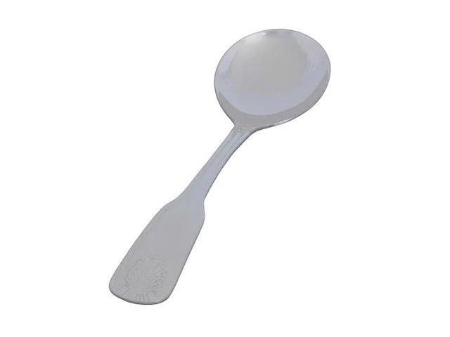 CRESTWARE SHL210 Bouillon Spoon,6 1/8 in L,Silver,PK36