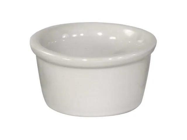 CRESTWARE AL81 Ramekin,2.75 oz Cap.,Bright White,PK48