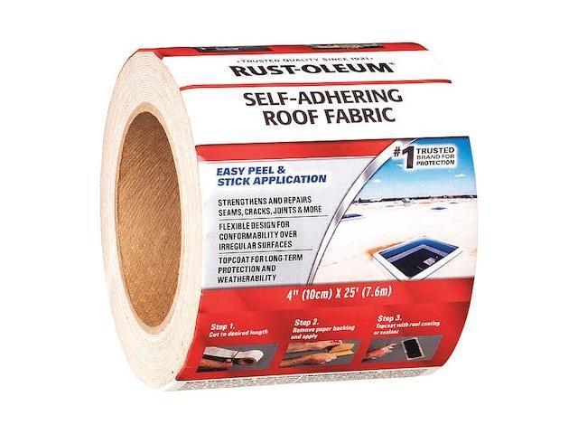 RUST-OLEUM 345651 Roof Repair Tape,4' x 25 ft.,White