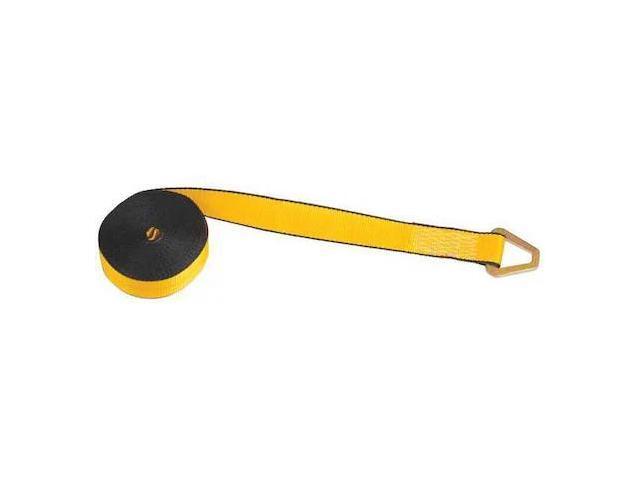 KINEDYNE 222742GRA Winch Strap,Gold,10,000 lb.,27 ft.
