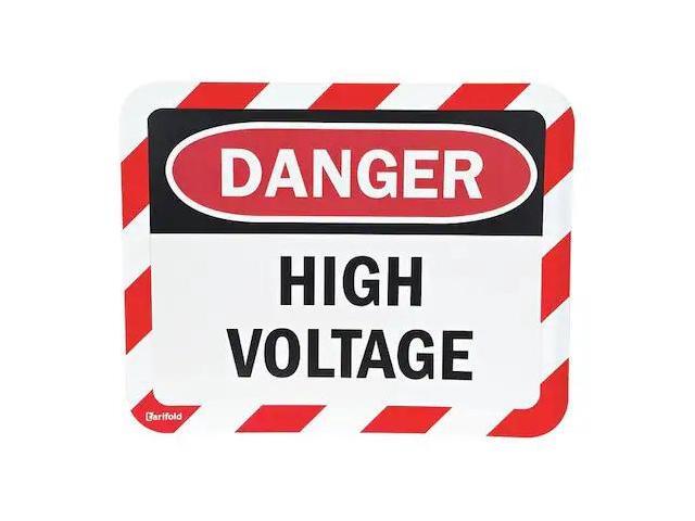 TARIFOLD P194993HV Sign Holder,9 3/4 in x 12 1/8 in,PVC,PK2