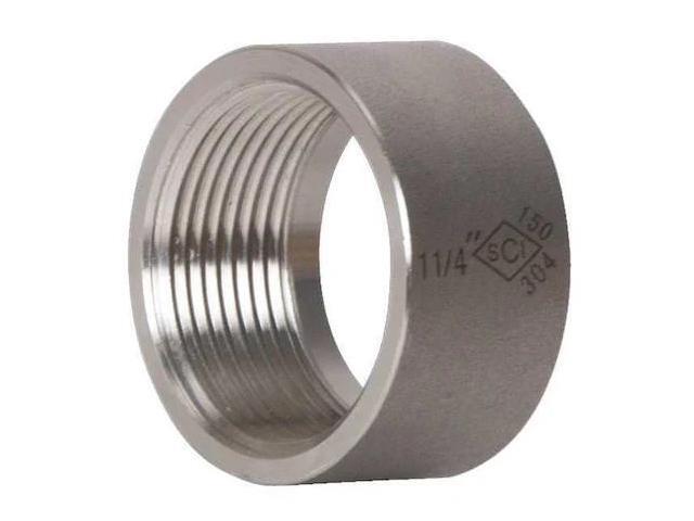 ZORO SELECT 4381035690 Half Coupling, 2-1/2', 150, 316, Thrd Heavy