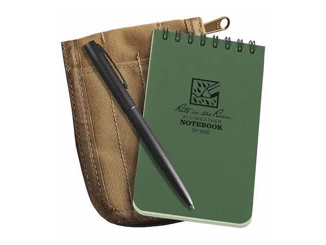 Rite in the Rain 935KIT 3x5 Kit Green Book with Tan Cover