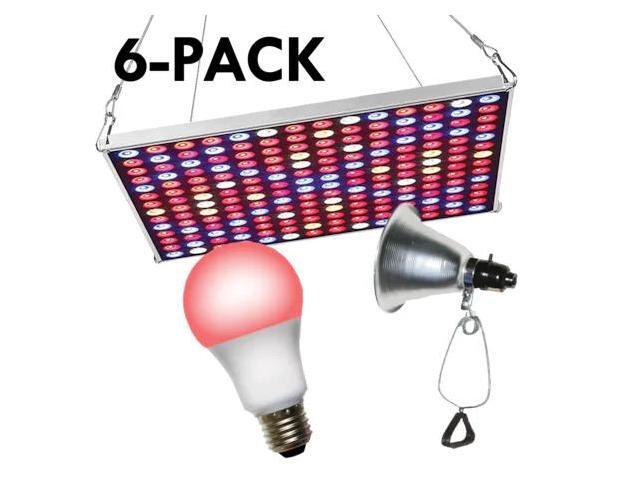 MIRACLE LED 602237 LED Grow Panel & Clamp On LED Red Spectrum Grow Light Kit 18