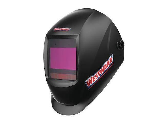 WESTWARD 33N558 Auto Dark Welding Helmet, 5-8/8-13, Black