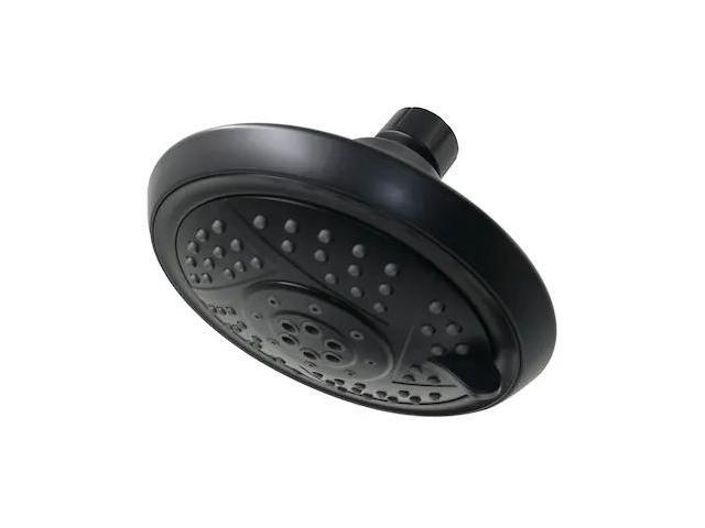 kingston brass kx1550 vilbosch 5inch 5function shower head, matte black