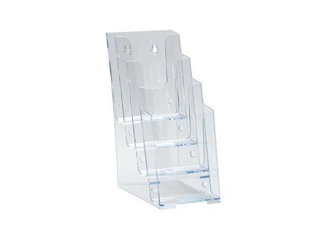 Azar Four-Tier Four-Pocket Trifold Brochure Holder 252388