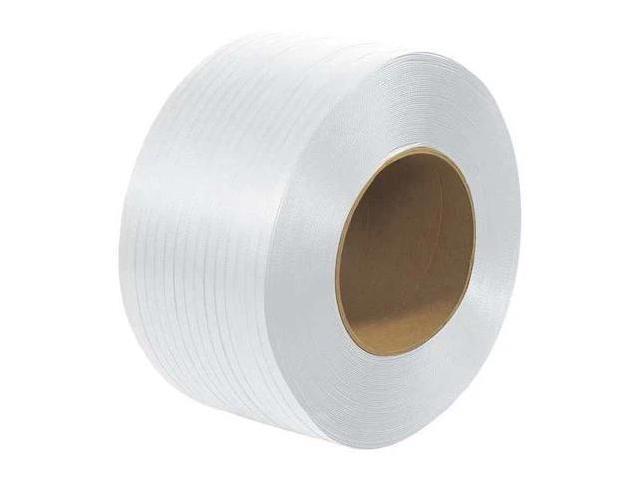 PARTNERS BRAND PS2231 Polypropylene Strapping, Machine Grade, Embossed, 8' x 8'