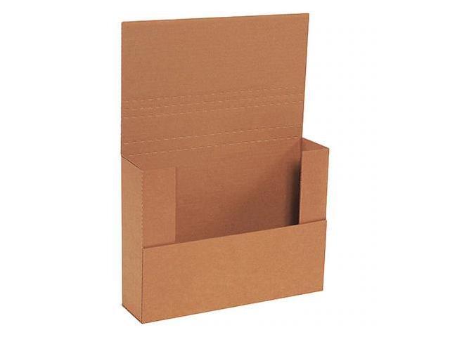 PARTNERS BRAND M2BKXLK Easy-Fold Mailers, 12 1/8' x 9 1/8' x 4', Kraft,