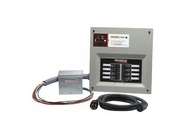 Generac 30 Amp indoor transfer switch kit for 8-10 circuit Model# 6853