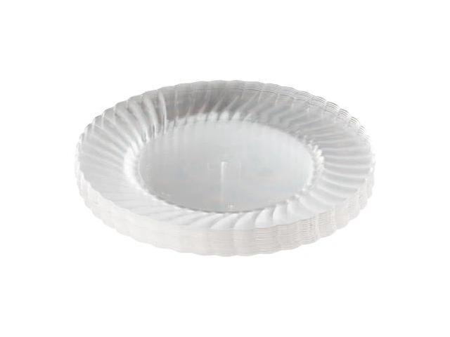Classicware Plastic Plates 9' Diameter Clear 12 Plates/Pack